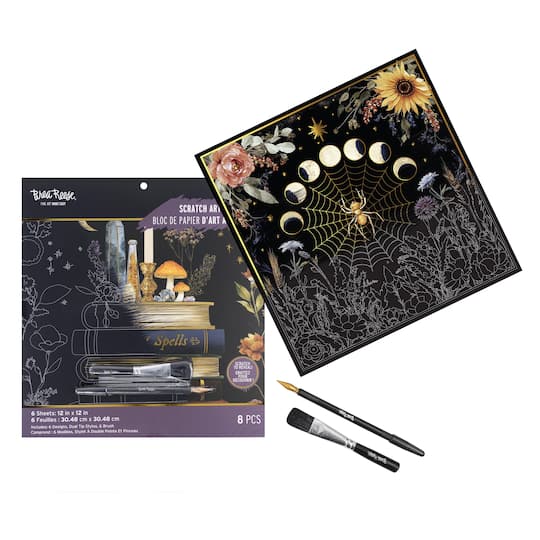 Brea Reese® 12" x 12" Coven Scratch Art Paper Pad
